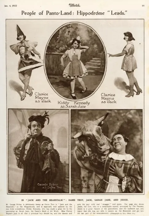 Framed Print : People of Panto-land, Jack & the Beanstalk at Hippodrome Framed Print : People of Panto-land, Jack & the Beanstalk at Hippodrome