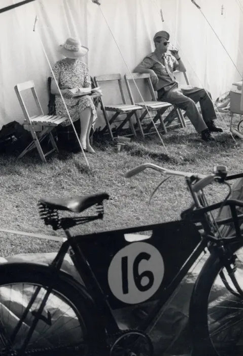 Framed Print : People relaxing at Goodwood, West Sussex Framed Print : People relaxing at Goodwood, West Sussex