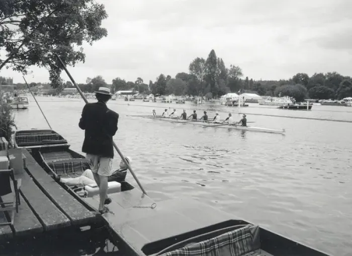 Framed Print : People rowing at Henley-on-Thames, Oxfordshire Framed Print : People rowing at Henley-on-Thames, Oxfordshire