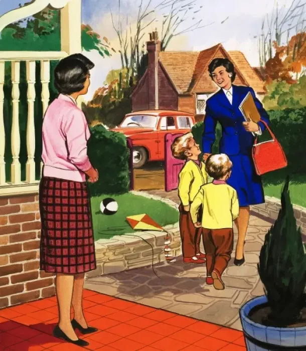 Framed Print : People You See: Health Visitor Framed Print : People You See: Health Visitor