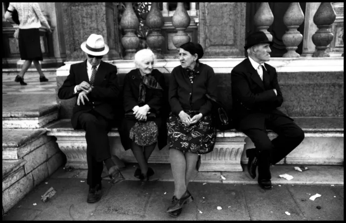 Framed Print : Four people, Venice, Italy Framed Print : Four people, Venice, Italy