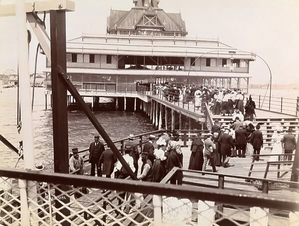 People walking on the Pier