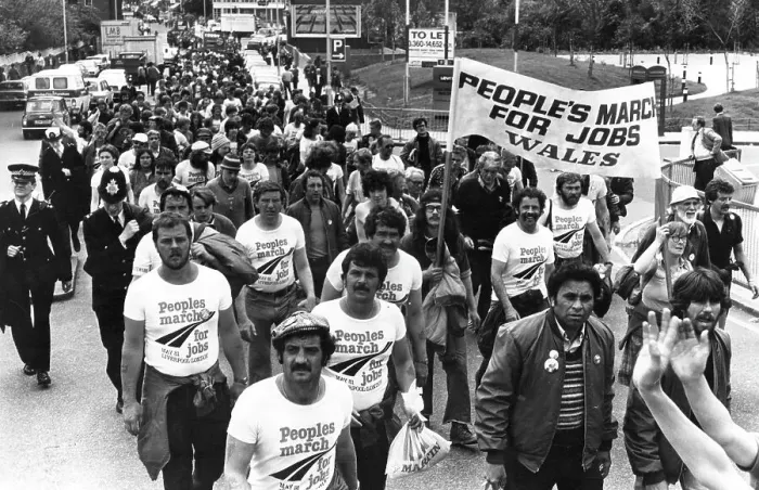 Framed Print : People's March for Jobs 1981 Framed Print : People's March for Jobs 1981