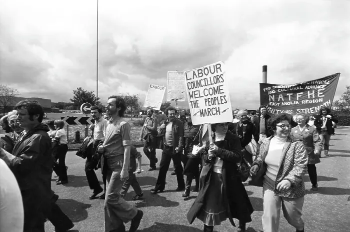 Framed Print : People's March for Jobs 1981 Framed Print : People's March for Jobs 1981