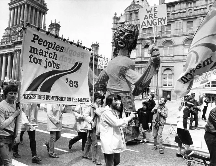 Framed Print : Peoples March for Jobs 1983 Framed Print : Peoples March for Jobs 1983