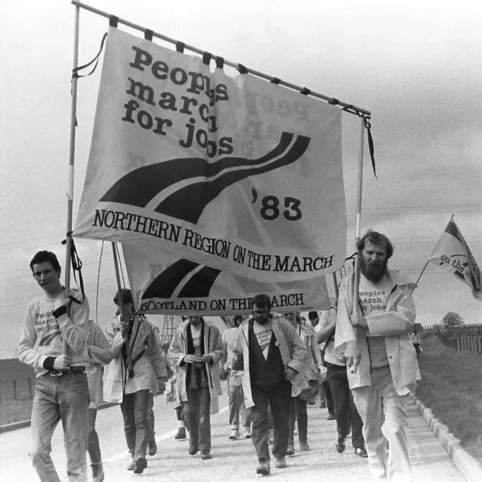 Framed Print : Peoples March for Jobs 1983 Framed Print : Peoples March for Jobs 1983