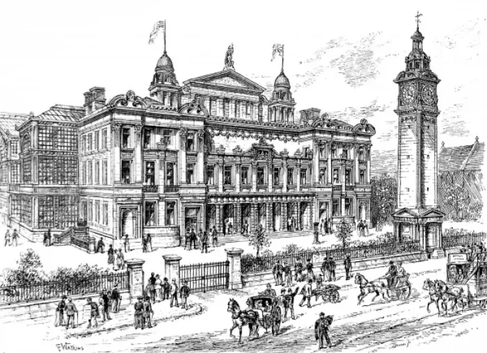Framed Print : The Peoples Palace, Mile End, 1891 Framed Print : The Peoples Palace, Mile End, 1891