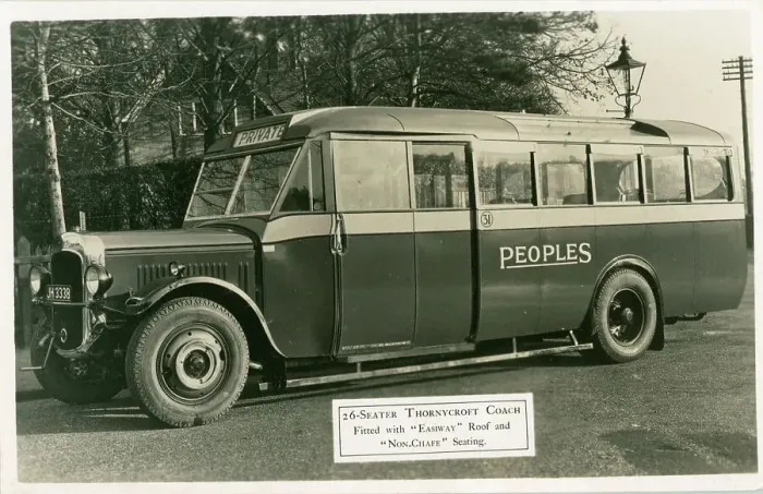 Framed Print : Peoples private coach, 26 seater Thornycroft coach Framed Print : Peoples private coach, 26 seater Thornycroft coach