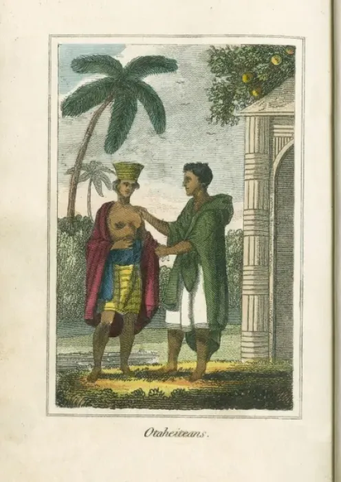 Framed Print : Peoples of Tahiti Framed Print : Peoples of Tahiti