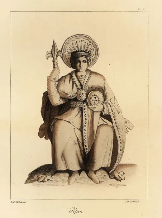 Framed Print : Pepin the Short (714-768), King of the Franks, first Carolingian Framed Print : Pepin the Short (714-768), King of the Franks, first Carolingian