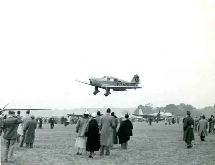 Framed Print : A Percival P3 Gull Six, G-ADPR, Jean, at the 1953 Royal ? Framed Print : A Percival P3 Gull Six, G-ADPR, Jean, at the 1953 Royal ?