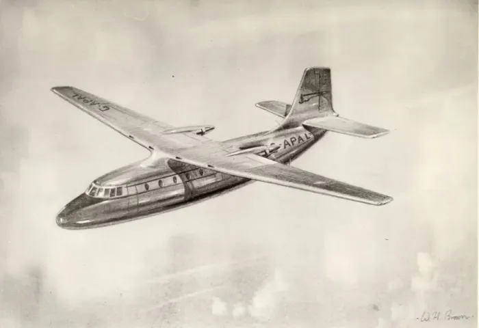 Framed Print : The Percival P87 was designed as a Douglas DC-3 Framed Print : The Percival P87 was designed as a Douglas DC-3