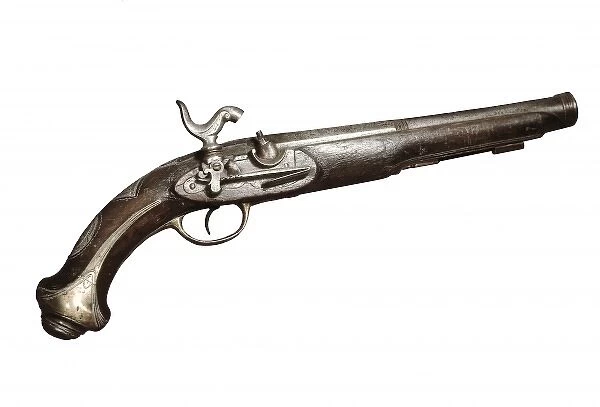 Percussion cap handgun (beginning 19th c. ). SPAIN