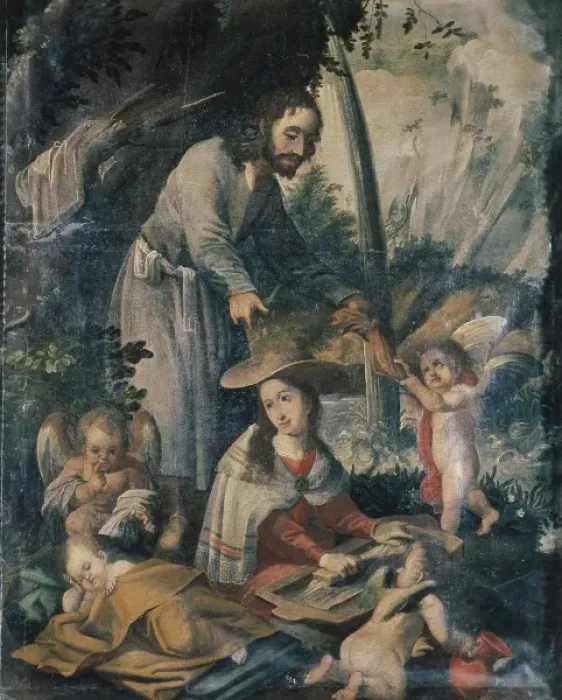 Framed Print : PEREZ DE HOLGUIN, Melchor (1665-1724). Laundress Framed Print : PEREZ DE HOLGUIN, Melchor (1665-1724). Laundress