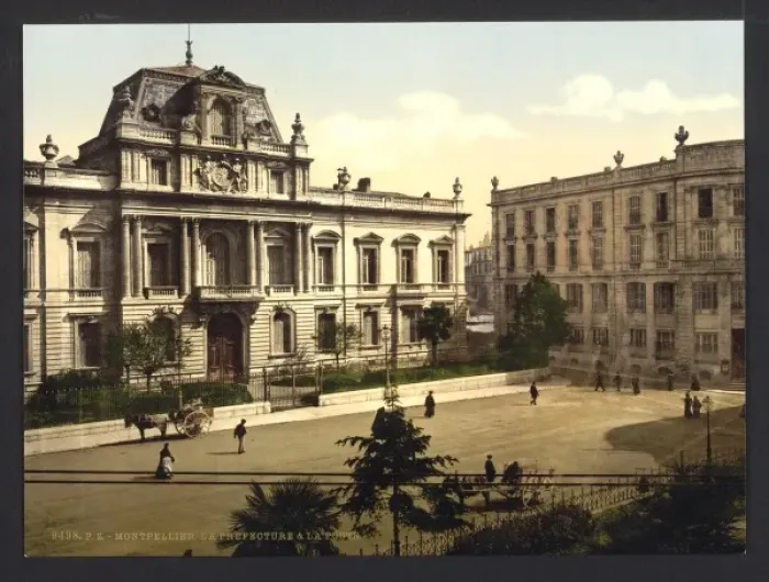 Framed Print : The Perfecture (i. e. Pref?uecture) and post office, Montpel Framed Print : The Perfecture (i. e. Pref?uecture) and post office, Montpel