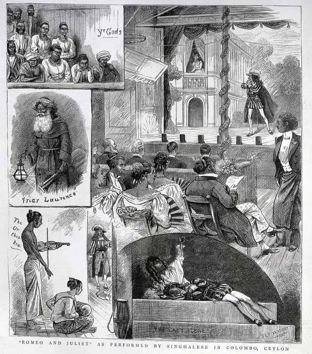 Framed Print : Performance of Romeo and Juliet, Colombo, Ceylon Framed Print : Performance of Romeo and Juliet, Colombo, Ceylon