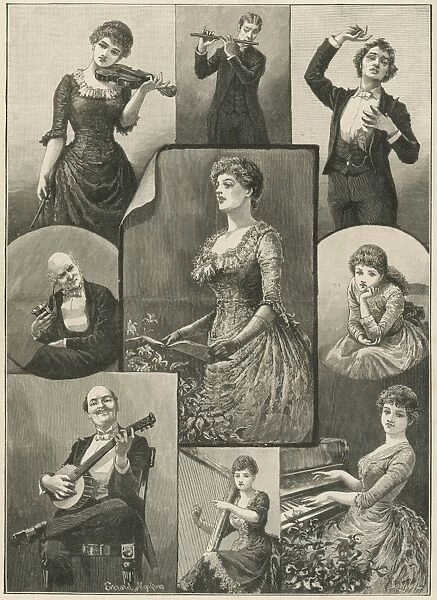 Performers at an amateur concert
