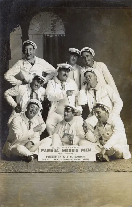 Framed Print : Performing troupe, Famous Merrie Men of Rhyl Framed Print : Performing troupe, Famous Merrie Men of Rhyl