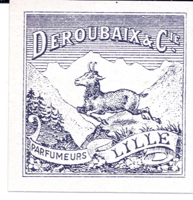 Framed Print : Perfume label, Deroubaix & Cie, Lille, France Framed Print : Perfume label, Deroubaix & Cie, Lille, France