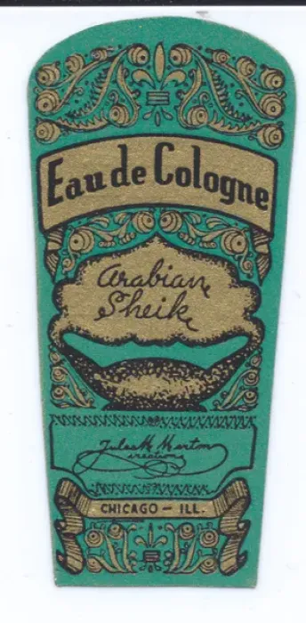 Framed Print : Perfume label, Eau de Cologne, Arabian Sheik Framed Print : Perfume label, Eau de Cologne, Arabian Sheik