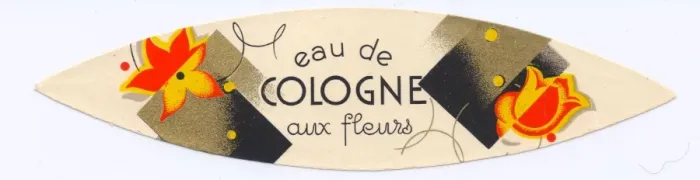 Framed Print : Perfume label, Eau de Cologne aux Fleurs Framed Print : Perfume label, Eau de Cologne aux Fleurs