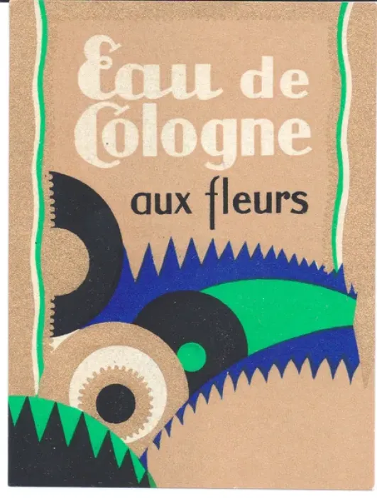 Framed Print : Perfume label, Eau de Cologne aux Fleurs Framed Print : Perfume label, Eau de Cologne aux Fleurs