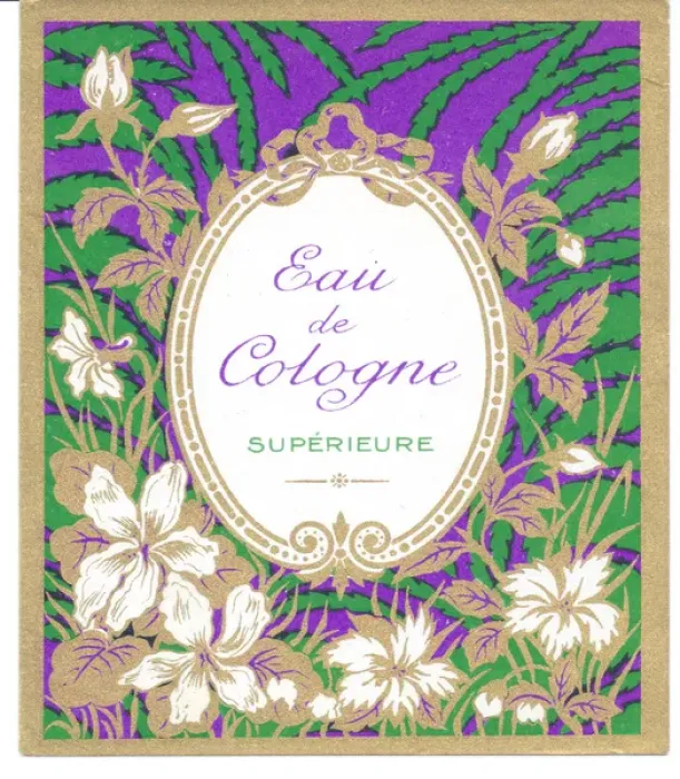 Framed Print : Perfume label, Eau de Cologne superieure Framed Print : Perfume label, Eau de Cologne superieure