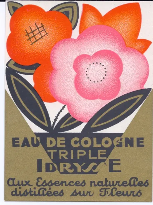 Framed Print : Perfume label, Eau de Cologne Triple Idrysse Framed Print : Perfume label, Eau de Cologne Triple Idrysse