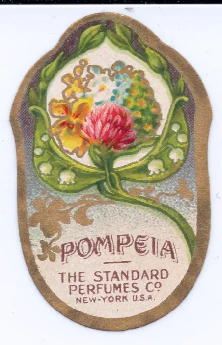 Framed Print : Perfume label, Pompeia, New York, USA Framed Print : Perfume label, Pompeia, New York, USA