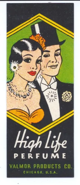 Framed Print : Perfume label, Valmor Products, Chicago, USA Framed Print : Perfume label, Valmor Products, Chicago, USA