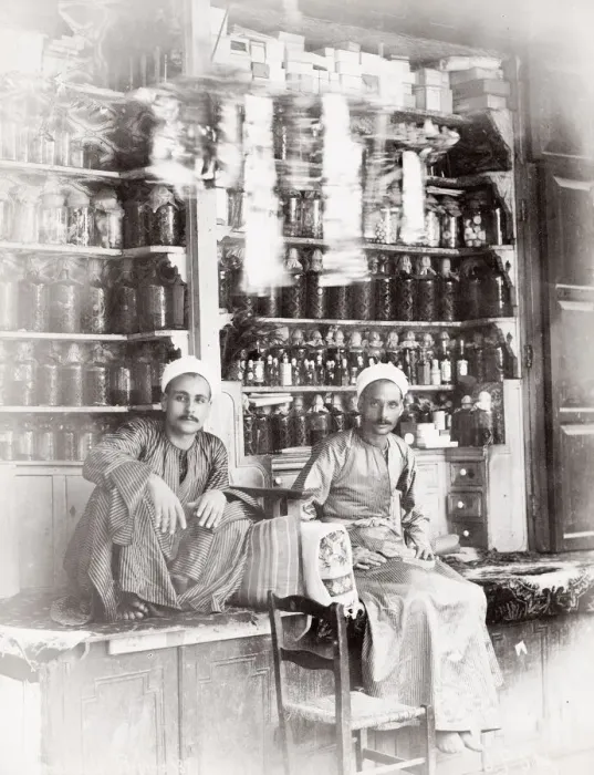 Framed Print : Perfumiers, scent sellers, perfume shop, store, Egypt Framed Print : Perfumiers, scent sellers, perfume shop, store, Egypt