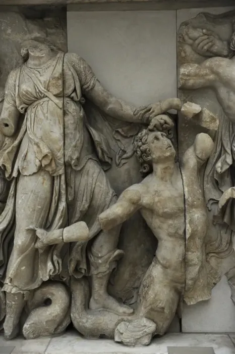 Framed Print : Pergamon Altar. Detail Framed Print : Pergamon Altar. Detail