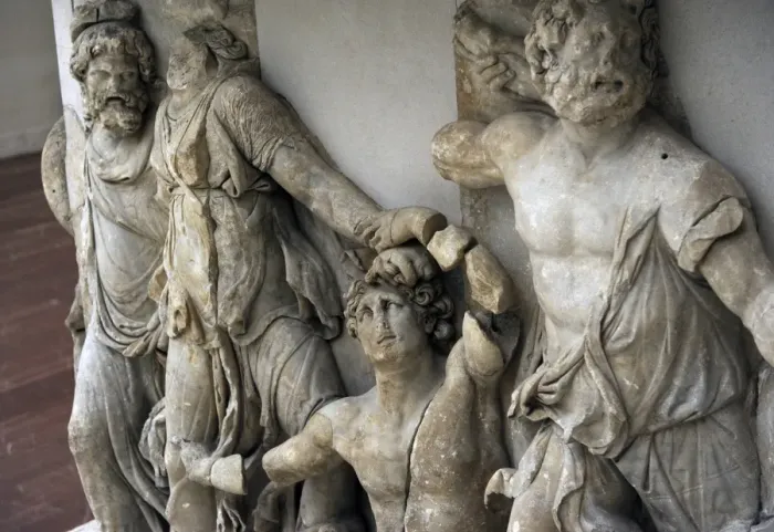 Framed Print : Pergamon Altar. Detail Framed Print : Pergamon Altar. Detail