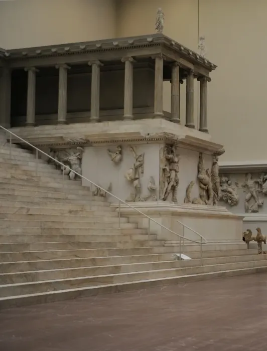 Framed Print : Pergamon Altar. Detail Framed Print : Pergamon Altar. Detail