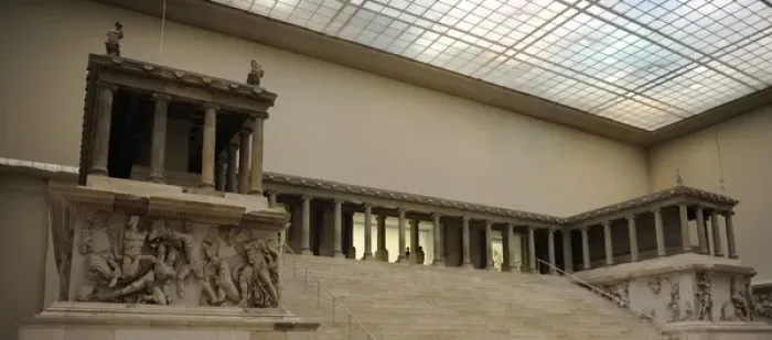 Framed Print : Pergamon Altar. Detail Framed Print : Pergamon Altar. Detail