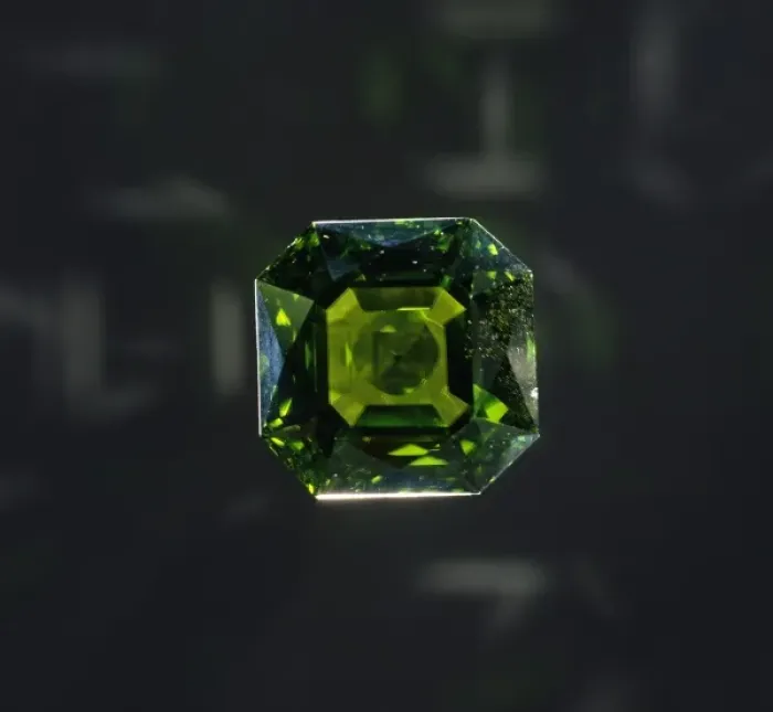 Framed Print : Peridot cut stone 146. 1 ct Framed Print : Peridot cut stone 146. 1 ct
