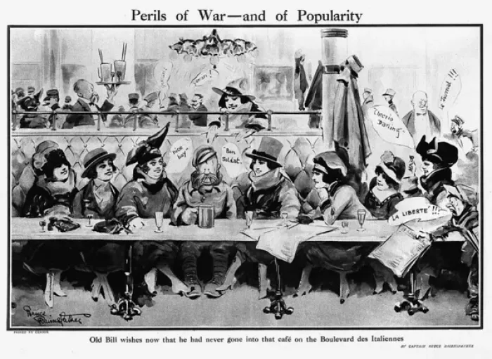 Framed Print : Perils of War, by Bairnsfather Framed Print : Perils of War, by Bairnsfather