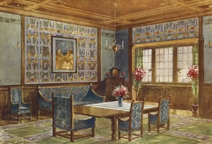 Framed Print : Period Dining Room Framed Print : Period Dining Room