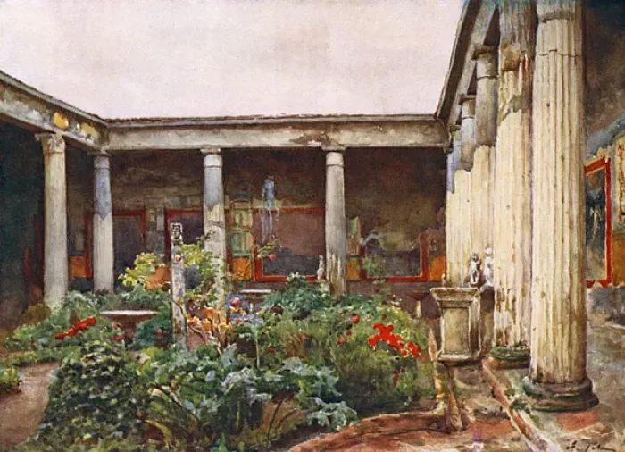 Framed Print : Peristyle / Casa Dei Vetti Framed Print : Peristyle / Casa Dei Vetti
