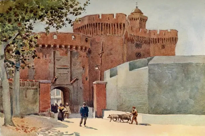 Framed Print : Perpignan / Gateway 1904 Framed Print : Perpignan / Gateway 1904