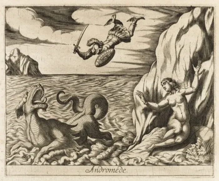 Framed Print : Perseus Slays Monster Framed Print : Perseus Slays Monster