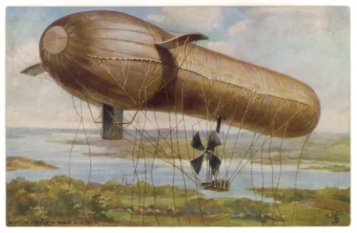 Framed Print : Perseval Airship 1915 Framed Print : Perseval Airship 1915