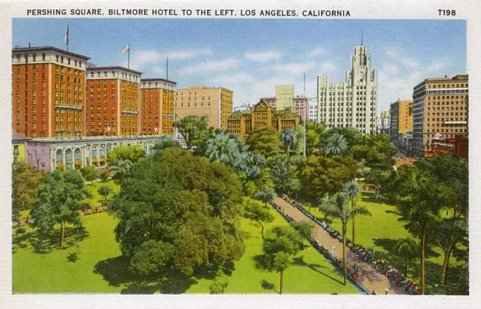 Framed Print : Pershing Square, Los Angeles, California, USA Framed Print : Pershing Square, Los Angeles, California, USA