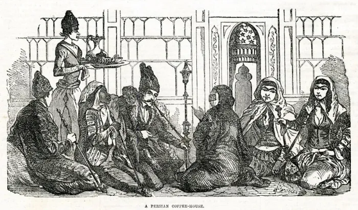 Framed Print : Persian coffee house 1856 Framed Print : Persian coffee house 1856