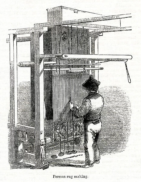 Persian Rug Making, Glasgow 1843