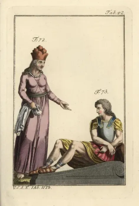 Framed Print : Persian woman and captive king of the Gauls Framed Print : Persian woman and captive king of the Gauls