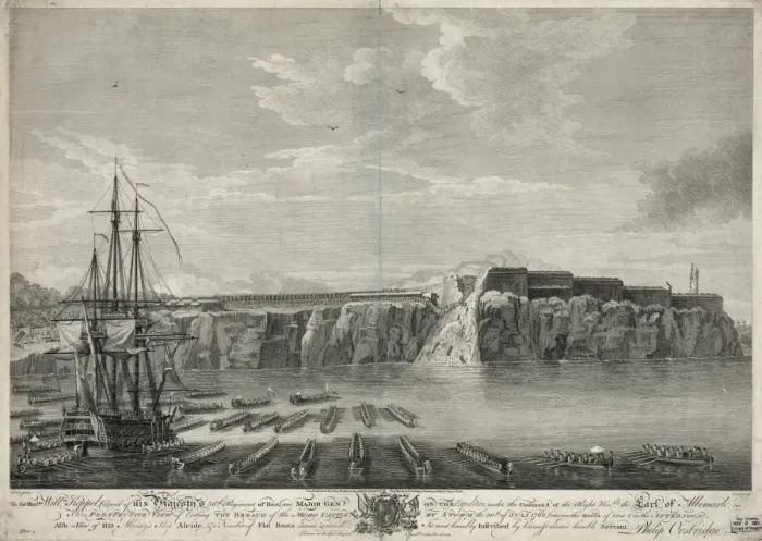 Framed Print : Perspective view of entring the breach of the Moro Castle, b Framed Print : Perspective view of entring the breach of the Moro Castle, b