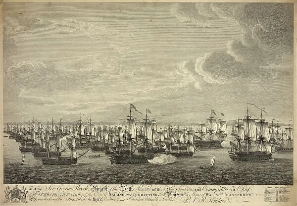 Perspective view of the order of sailing and conducting his