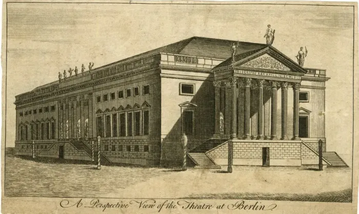 Framed Print : A perspective view of the Theatre at Berlin Framed Print : A perspective view of the Theatre at Berlin