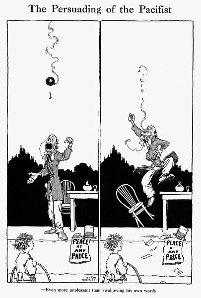 The Persuading of the Pacifist, by W. Heath Robinson